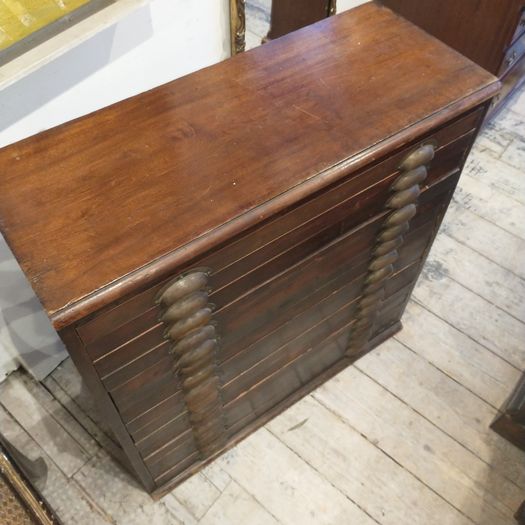 Antique bank of drawers