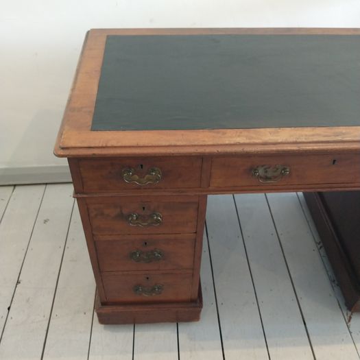 Mid C19th pedestal desk