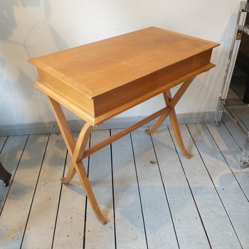 French 40s 50s blonde ash dressing table