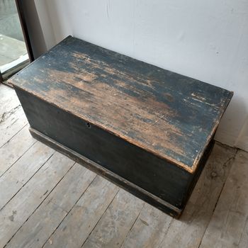 Georgian old painted trunk