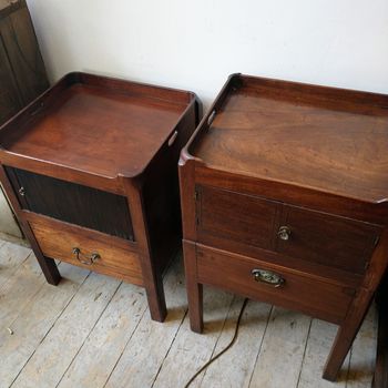 Matched pair Georgian C18th night chests