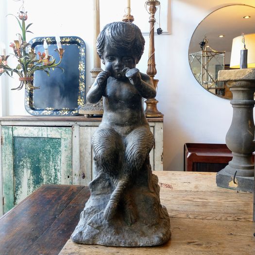 Old lead garden fawn