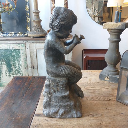 Old lead garden fawn