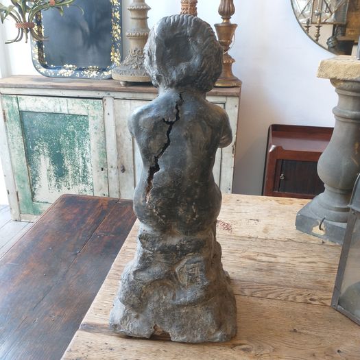 Old lead garden fawn