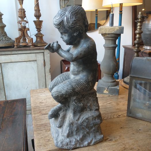 Old lead garden fawn