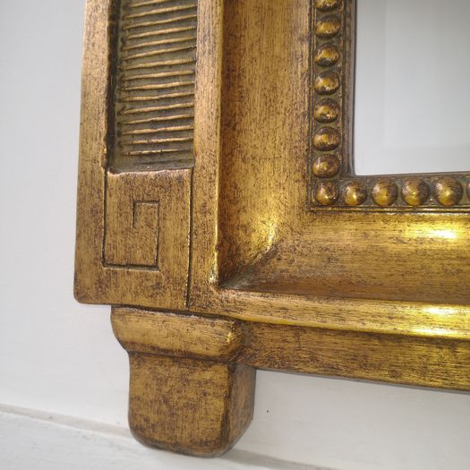 Large gilt French mirror