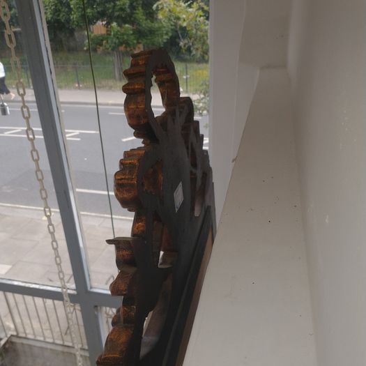 Large gilt French mirror