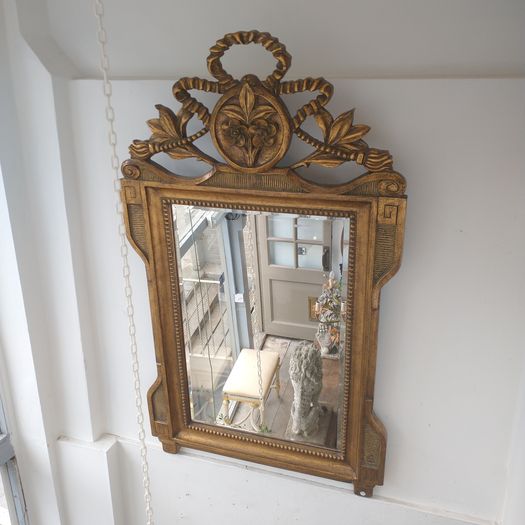 Large gilt French mirror