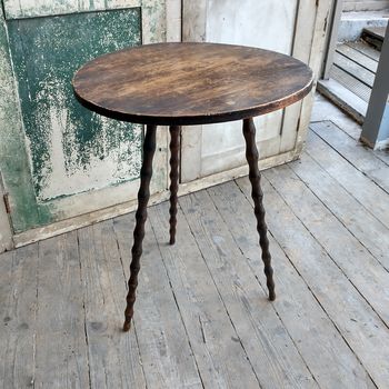 Antique country cricket table