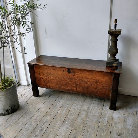 C17TH oak n elm sword chest