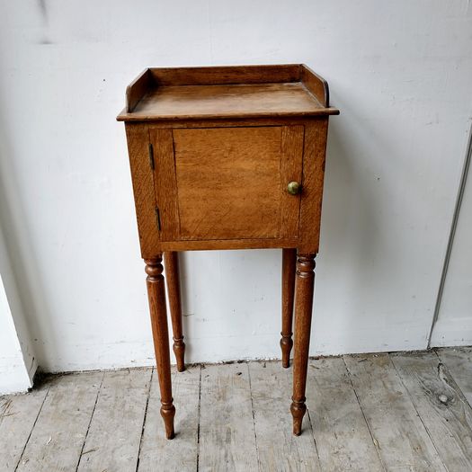 Georgian oak night table