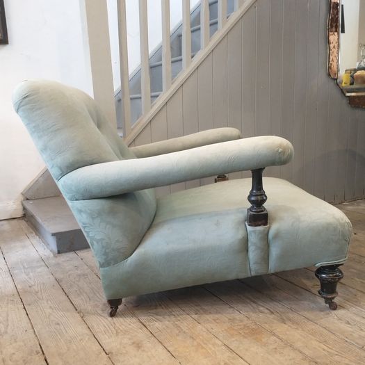 Large antique Howard & Sons type armchair