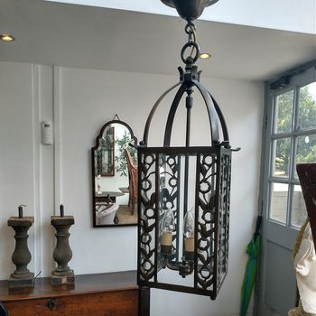 Bronze electrolier lantern