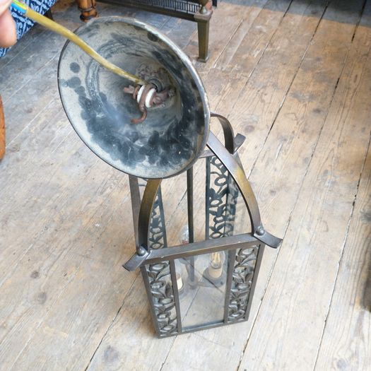 Bronze electrolier lantern