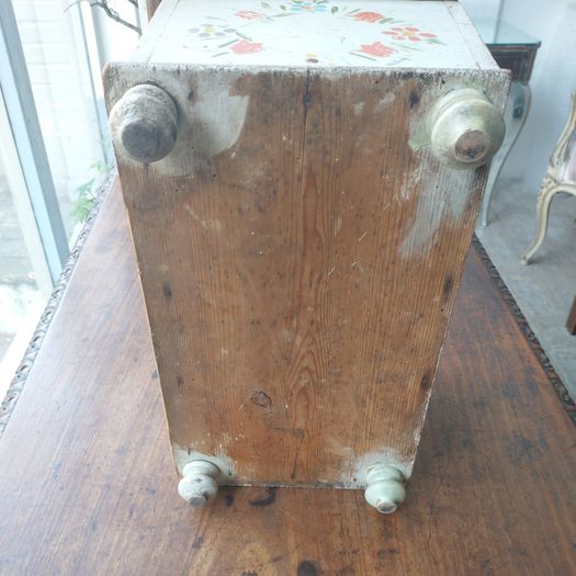 Swedish C19th painted pine chest