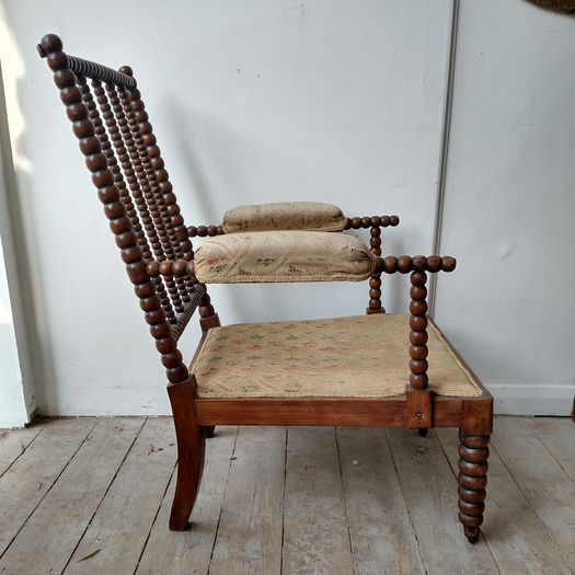 Antique bobbin armchair