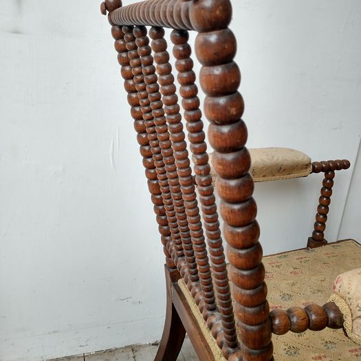 Antique bobbin armchair