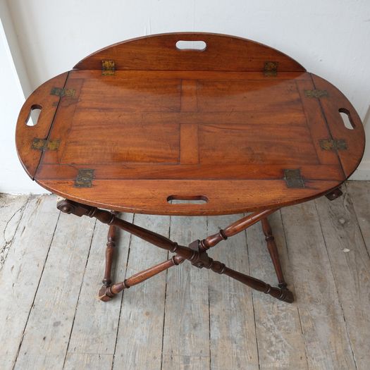 Georgian butler's tray on stand