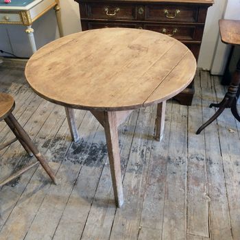 Antique pine cricket table