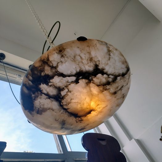 Large Alabaster ceiling light