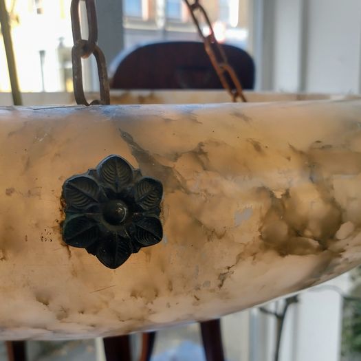 Large Alabaster ceiling light