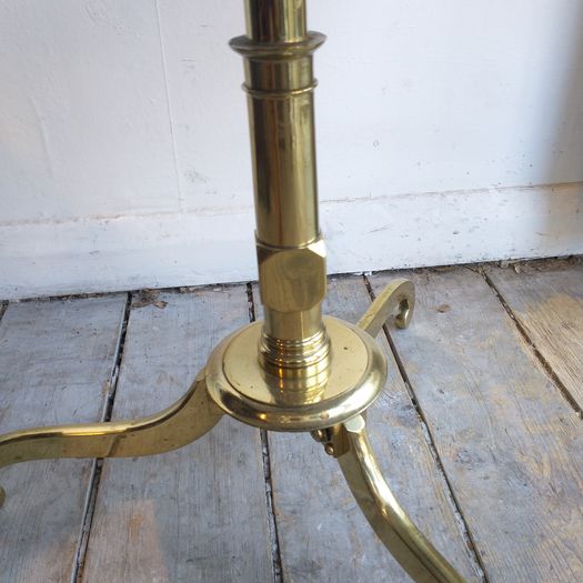 Mid century marble & polished brass drinks table