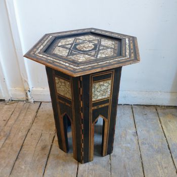 Liberty's & Co octagonal inlaid table