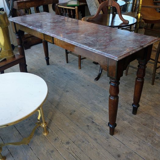 Antique marble console table