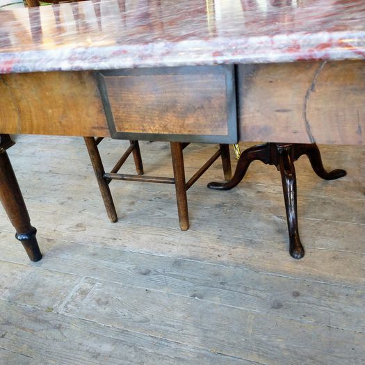 Antique marble console table