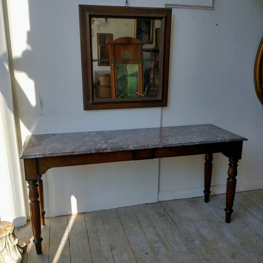 Antique marble console table