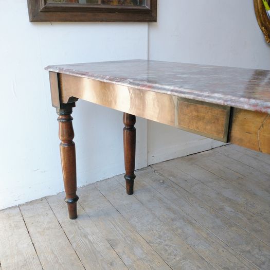 Antique marble console table