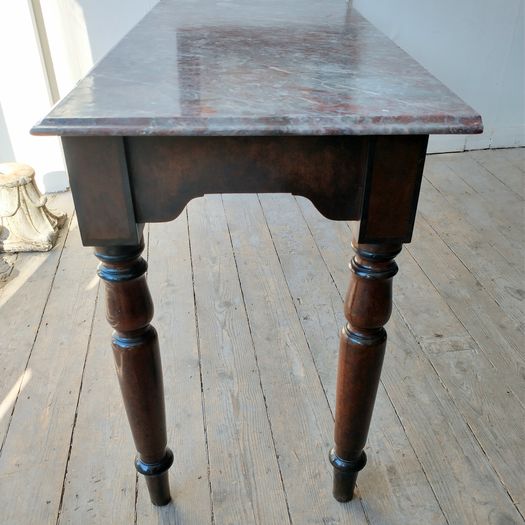 Antique marble console table