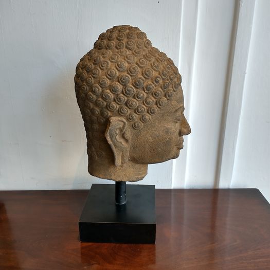 Large carved stone Buddha statue