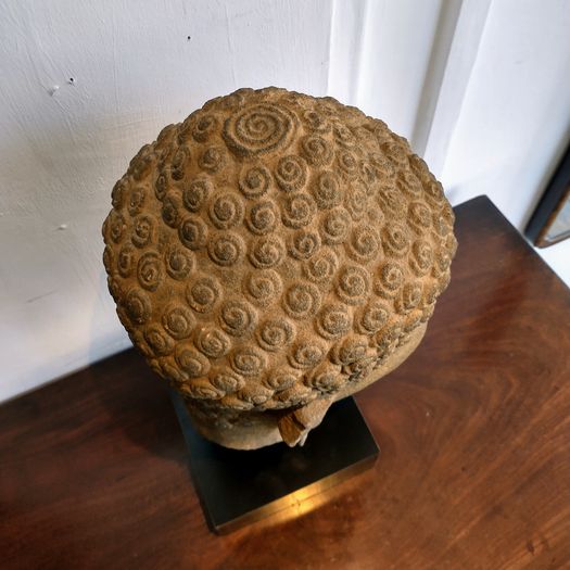 Large carved stone Buddha statue