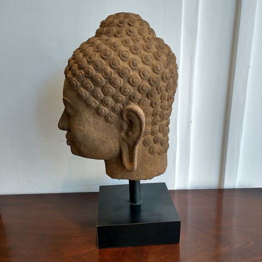Large carved stone Buddha statue