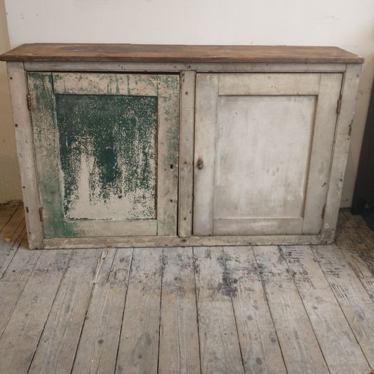 Antique painted dresser base