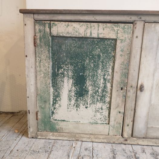 Antique painted dresser base