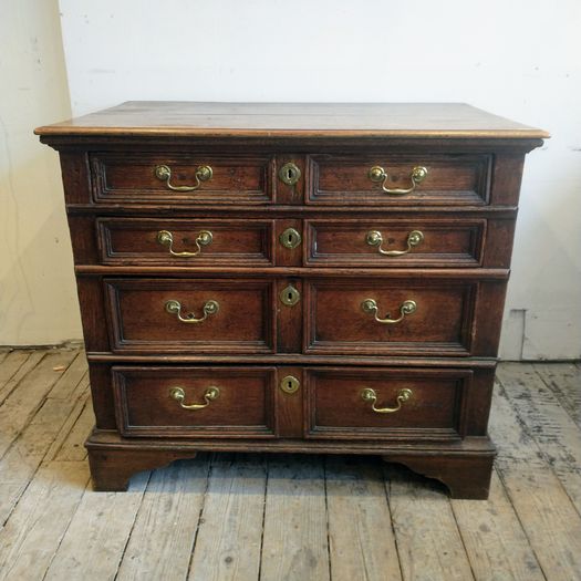 William & Mary English oak chest