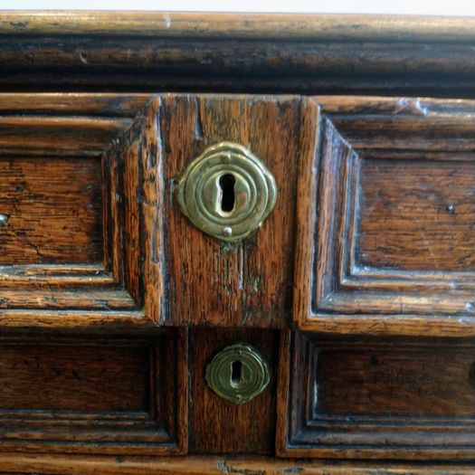 William & Mary English oak chest