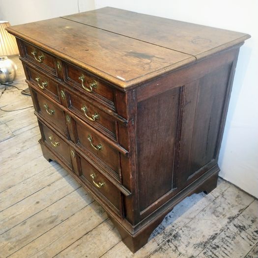 William & Mary English oak chest