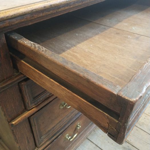 William & Mary English oak chest