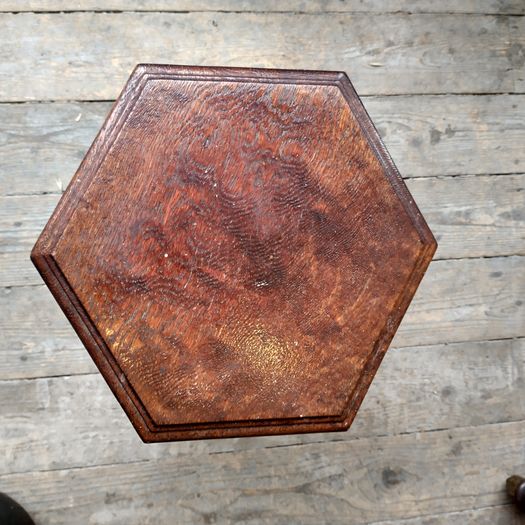 C19TH arts n crafts oak drinks table