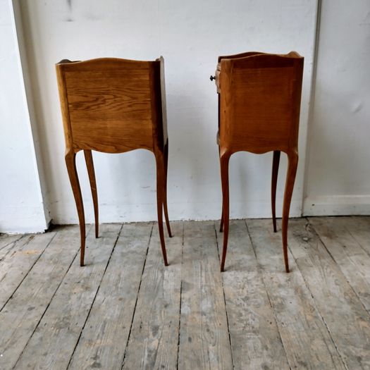 Pair French bedside tables