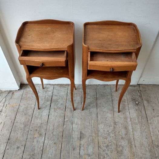 Pair French bedside tables