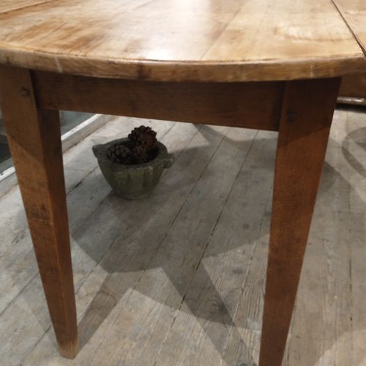 French fruitwood large oval farmhouse table