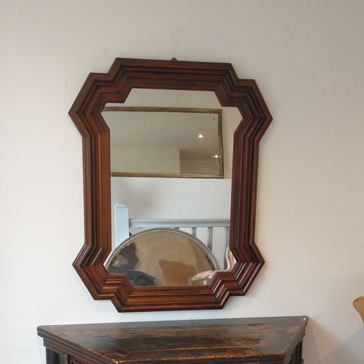 Mid century shaped mirror