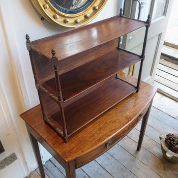George III walnut shelves