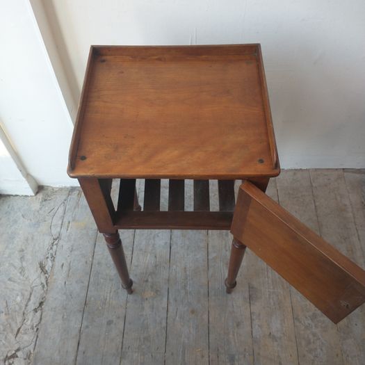 Georgian fruitwood night table