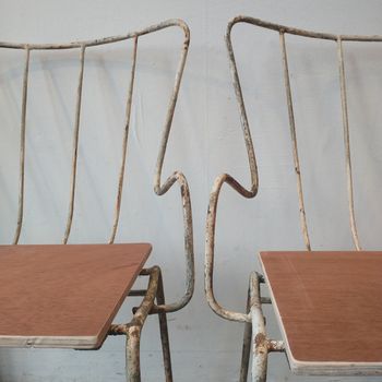 Pair Ernest Race 1950s Antelope chairs
