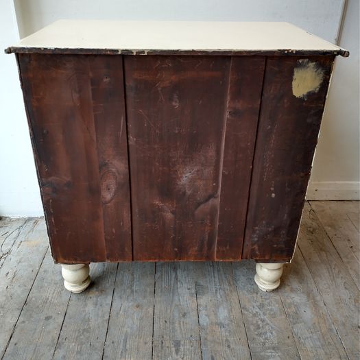 Georgian painted pine chest drawers